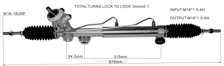 Bildeler lier - servostyringsstativ 7836993l5 XL4T2712 BUICK