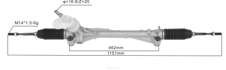 Bildeler lierskogen - servostyringsstativ 26284042 XL4T2703 CHEVROLET