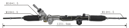 Bildeler førde - servostyringsstativ 68140-628ae XL4T2784 DODGE/CHRYSLER