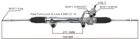 Bildeler lier - servostyringsstativ 52039207ac 52106477ac 52106477af XL4T2782 DODGE/CHRYSLER