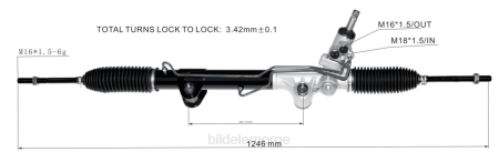 Bildeler lier - servostyringsstativ 52109984ah 97390 1020219 52109970aa 22-389 XL4T2792 DODGE/CHRYSLER