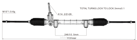 Bildeler lierskogen - servostyringsstativ 68543684aa 52158008 XL4T2793 DODGE/CHRYSLER