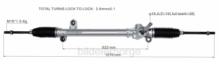 Bildeler førde - servostyringsstativ jx6c-3a500-ad XL4T2664 FORD