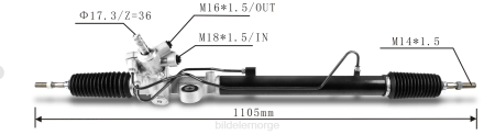 Bildeler Norge - servostyringsstativ 53601-tb0-p01 53601-ta0-a01 53601-ta0-a02 XL4T2525 HONDA