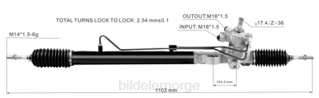 Bildeler lier - servostyringsstativ 53601-ta0-003 XL4T2532 HONDA