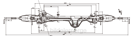 Bildeler førde - servostyringsstativ 56500-p2000 XL4T2724 HYUNDAI/KIA