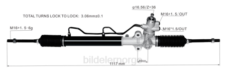 Bildeler førde - servostyringsstativ 57700-1f890 XL4T2774 HYUNDAI/KIA