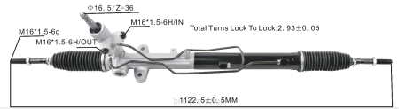 Bildeler lierskogen - servostyringsstativ 57700-2p200 577002w000 577002w100 XL4T2723 HYUNDAI/KIA