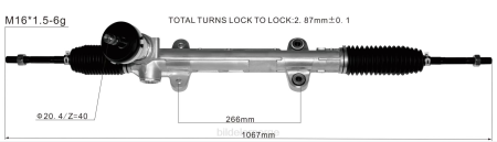 Bildeler mosby - servostyringsstativ 56500-3z000 XL4T2737 HYUNDAI/KIA