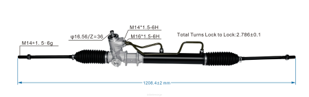 Bildeler på nett - servostyringsstativ 57700-29100 XL4T2731 HYUNDAI/KIA