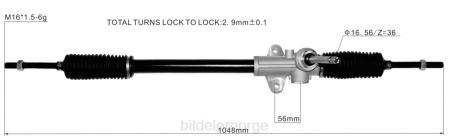 Bildeler stavanger - servostyringsstativ 565001r090 565001r091 56500-1w190 XL4T2776 HYUNDAI/KIA