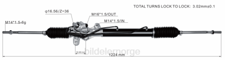Bildeler stavanger - servostyringsstativ 57700-1c100 57700-1c080 XL4T2766 HYUNDAI/KIA