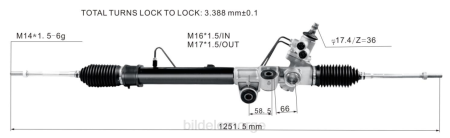 Bildeler lierskogen - servostyringsstativ 8-97943518-0 8-97944520-0 XL4T2603 ISUZU