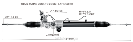 Bildeler mosby - servostyringsstativ 8-97943521-0 XL4T2607 ISUZU