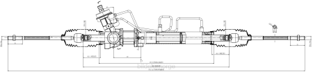 Bildeler førde - servostyringsstativ ga2a-32-110n XL4T2644 MAZDA