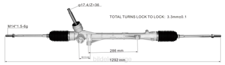 NBF bildeler Norge - servostyringsstativ 4410a557 XL4T2550 MITSUBISHI