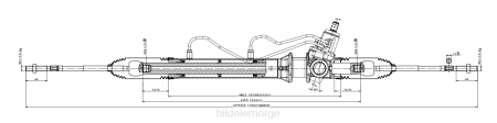 Bildeler førde - servostyringsstativ 490010w015 490010w010 XL4T2564 NISSAN