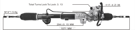 Bildeler mosby - servostyringsstativ 49001-jn30a 49200-jn30a XL4T2597 NISSAN