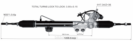 Bildeler stavanger - servostyringsstativ 49001-1lb3b 49001-1lb2a 49001-1lb2b 49001-1lb3a XL4T2576 NISSAN