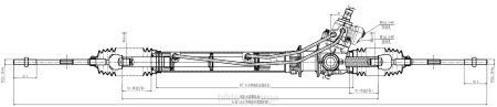 Bildeler stavanger - servostyringsstativ 49001-99l005 XL4T2586 NISSAN