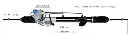 NBF bildeler Norge - servostyringsstativ 49001-9n50a 49001-9n50b XL4T2580 NISSAN