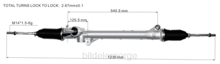 Bildeler førde - servostyringsstativ 10671656 XL4T2834 ROEWE
