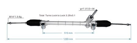 Bildeler lier - servostyringsstativ 48500-m68p02 XL4T2622 SUZUKI