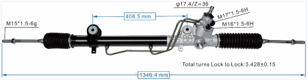 Bildeler Norge - servostyringsstativ 44250-04020 XL4T2465 TOYOTA