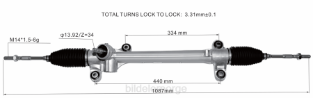 Bildeler førde - servostyringsstativ 45510-47030 45510-47020 XL4T2444 TOYOTA
