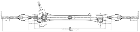 Bildeler lier - servostyringsstativ 44250-52010 44250-52340 44250-52200 XL4T2452 TOYOTA