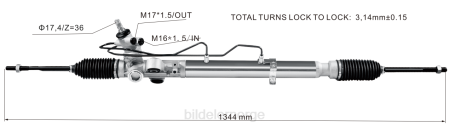 Bildeler lierskogen - servostyringsstativ 44200-26491 XL4T2483 TOYOTA