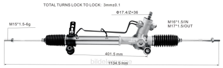 Bildeler lierskogen - servostyringsstativ 44200-42110 XL4T2493 TOYOTA