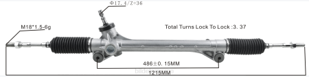 Bildeler lierskogen - servostyringsstativ 45510-08020 XL4T2463 TOYOTA