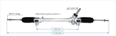 Bildeler mosby - servostyringsstativ 45510-0d560 XL4T2507 TOYOTA
