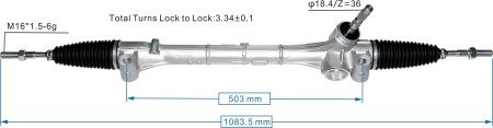 Bildeler mosby - servostyringsstativ 45510-58060 XL4T2497 TOYOTA