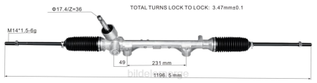 Bildeler mosby - servostyringsstativ 45510-bz350 XL4T2467 TOYOTA
