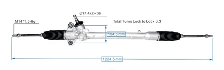 Bildeler på nett - servostyringsstativ 45510-bz360 XL4T2501 TOYOTA