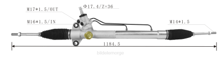 Billige bildeler Norge - servostyringsstativ 44200-bz070-000 XL4T2499 TOYOTA