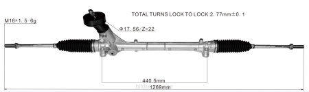Bildeler førde - servostyringsstativ 2q1423061c XL4T2424 VOLKSWAGEN