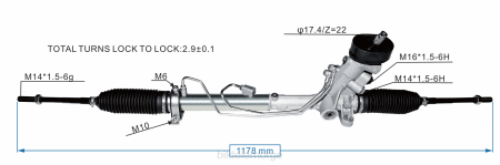 Bildeler stavanger - servostyringsstativ 6q2423055p XL4T2426 VOLKSWAGEN